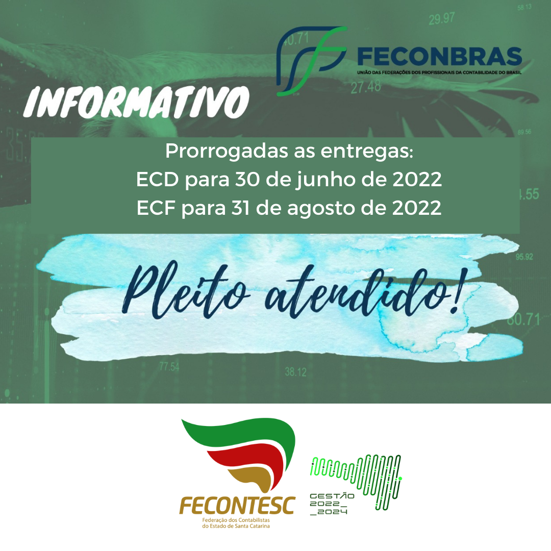 ECD ECF prorrogação