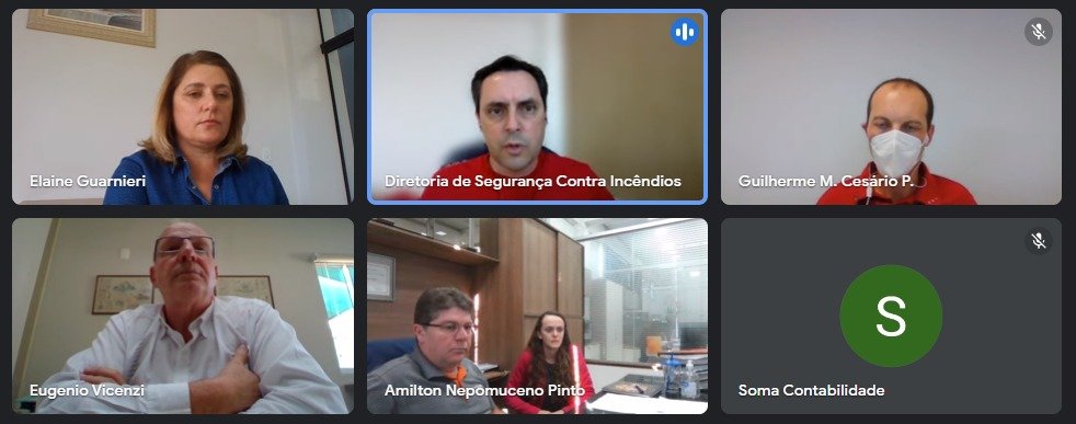 bombeiros reunião e-SCI